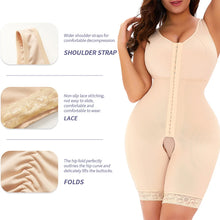 Charger l&#39;image dans la galerie, Postpartum Recovery Full Body Shapewear Slimming Bodysuit Compression Tummy Control Binders Corset Waist Trainer Hip Enhancer
