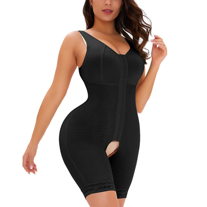 Postpartum Recovery Full Body Shapewear Slimming Bodysuit Compression Tummy Control Binders Corset Waist Trainer Hip Enhancer