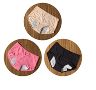 Lot de 3 culottes menstruelles étanches, lavables, durables et écologiques